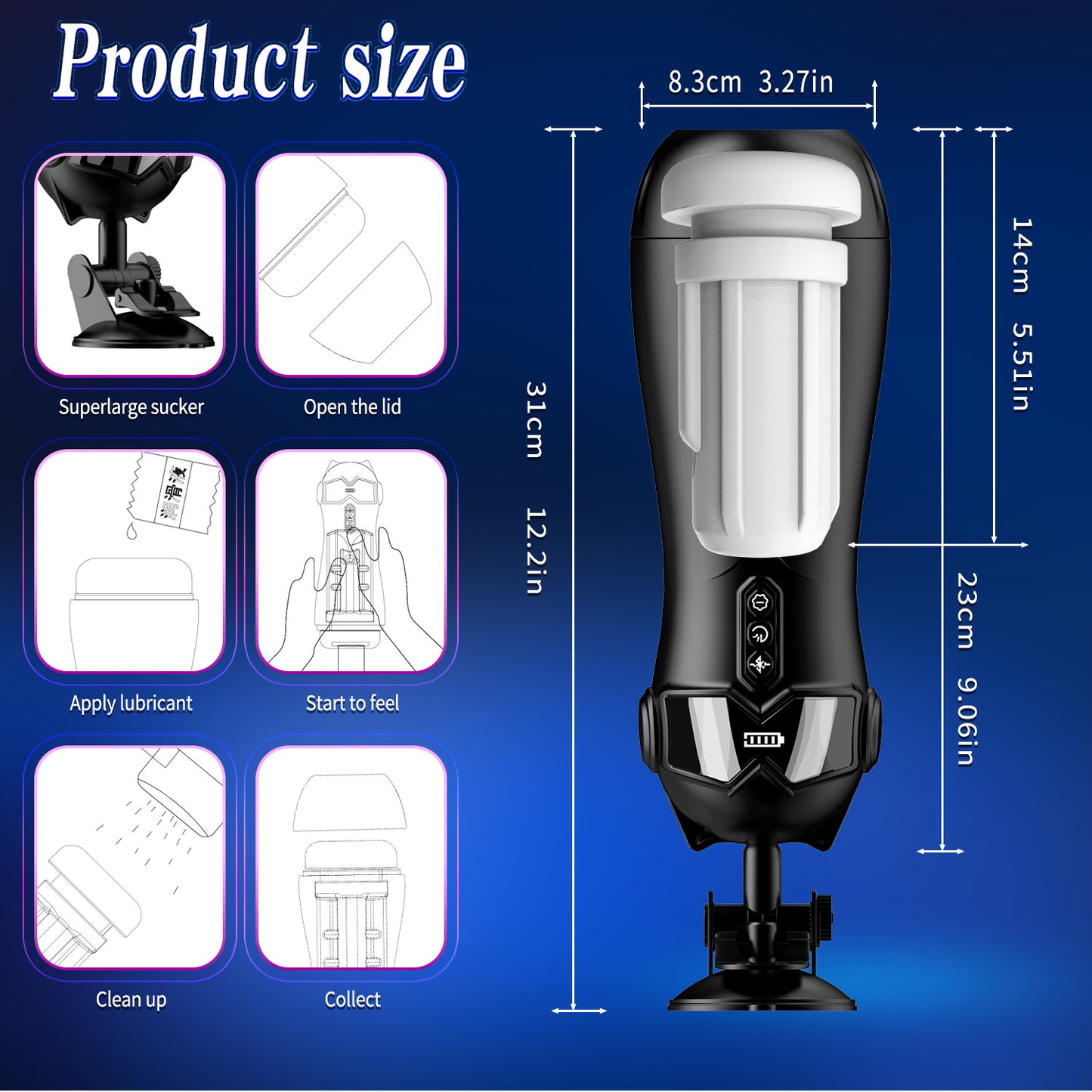 Secret Love Catwoman Airplane Cup Intelligent Automatic Suction Vibration Sounding Bluetooth Hands-Free Male Masturbator