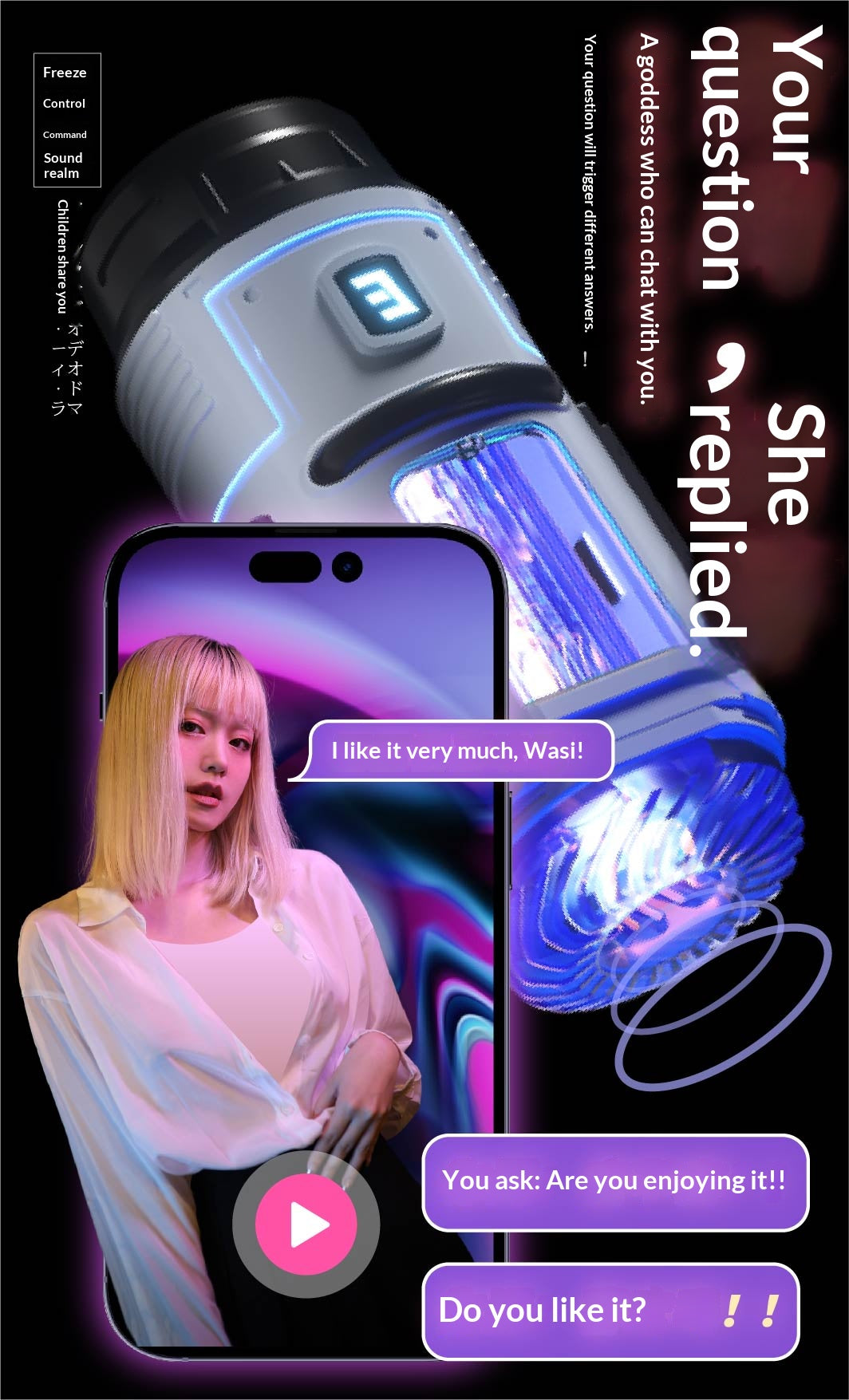 Vasileva AI Voice Interactive Masturbation Machine – Smart Pleasure Device with App Control