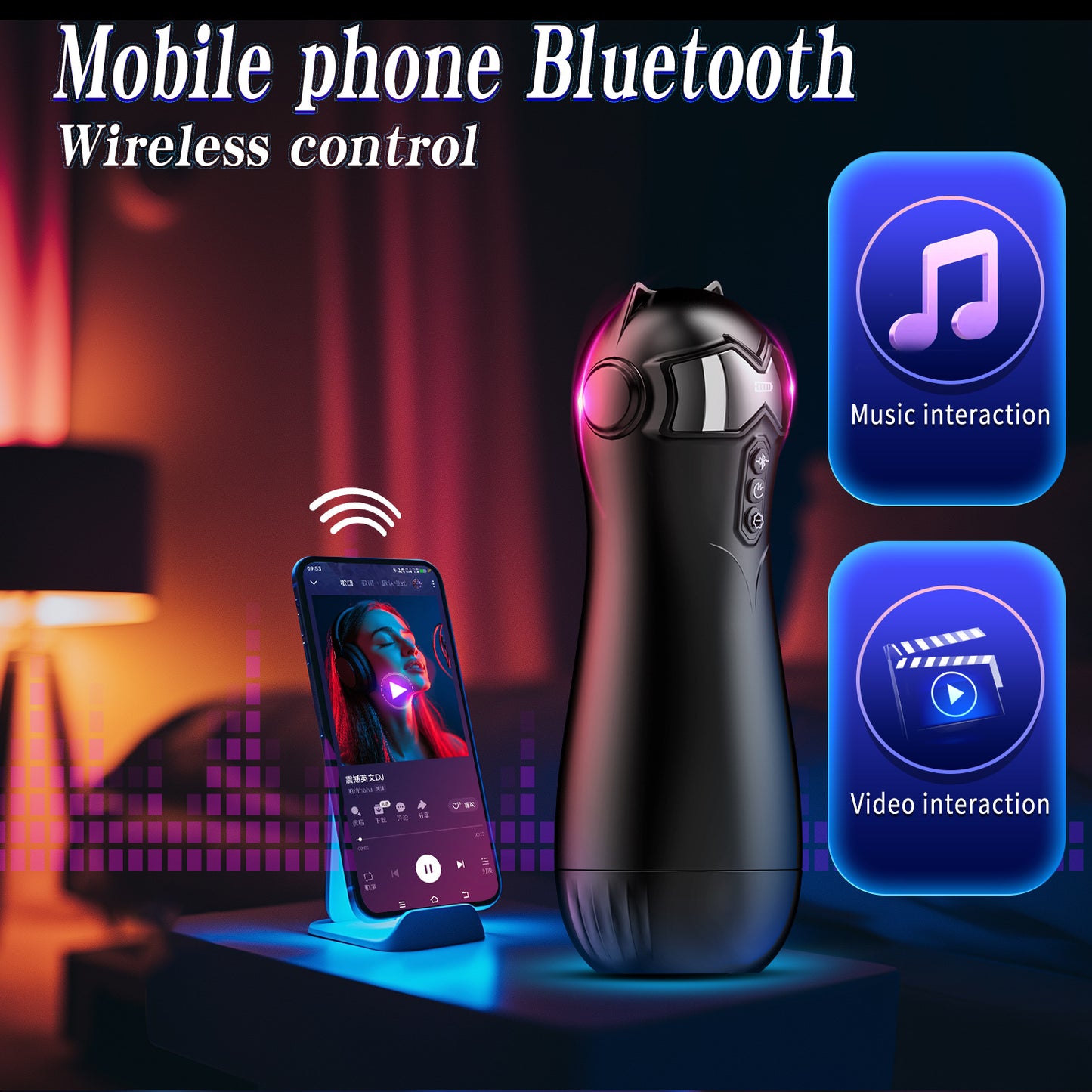 Secret Love Catwoman Airplane Cup Intelligent Automatic Suction Vibration Sounding Bluetooth Hands-Free Male Masturbator